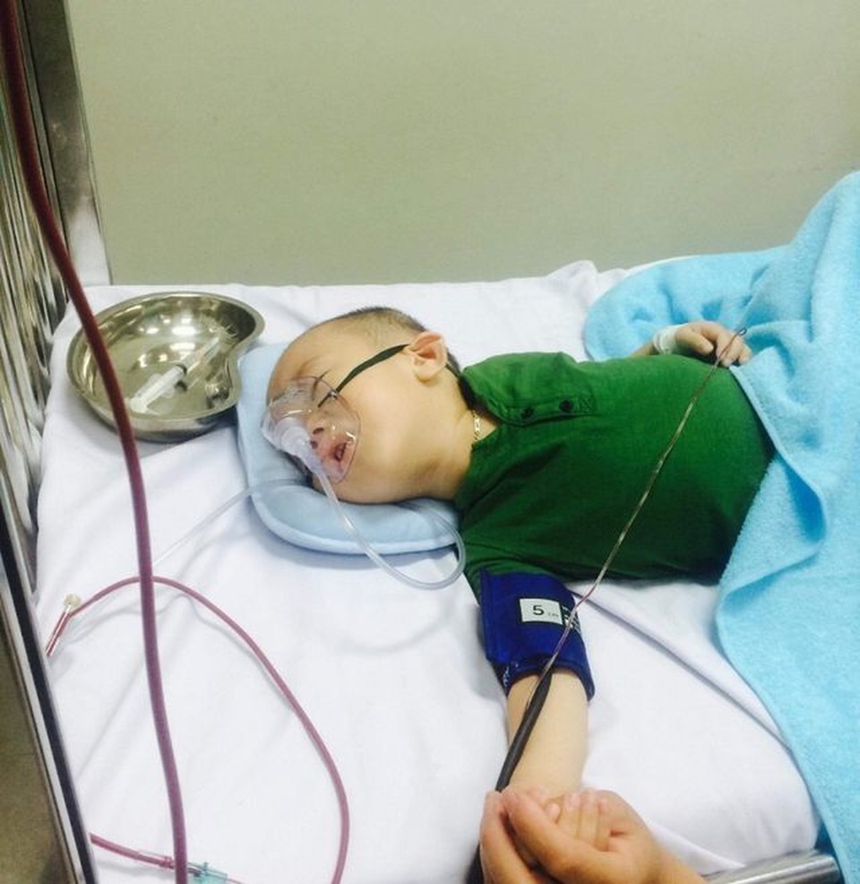 Trao gần 113 triệu đồng tới cậu bé ba tuổi bị ung thư - 2