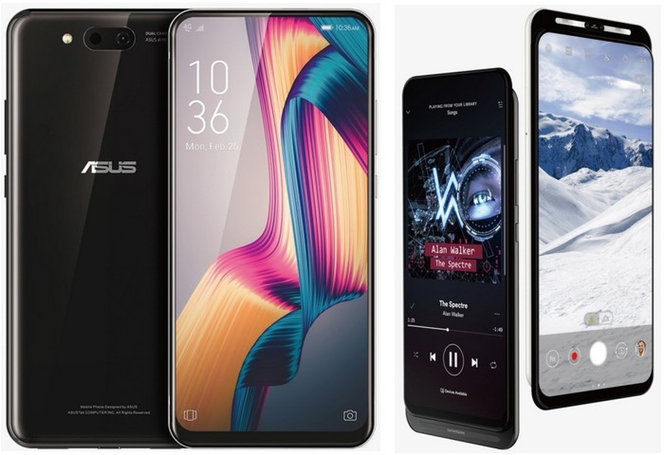 Lộ ảnh smartphone thiết kế độc đáo không viền màn hình, không “tai thỏ” của Asus - 1 Lộ ảnh smartphone thiết kế độc đáo không viền màn hình, không “tai thỏ” của Asus - 1