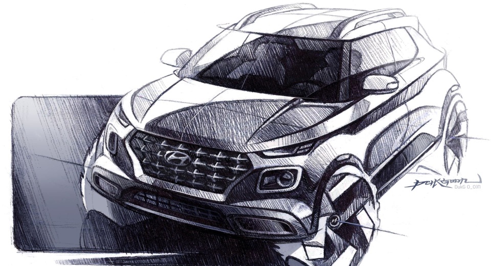 Hyundai công bố hình ảnh phác hoạ tân binh Venue - 1 Hyundai công bố hình ảnh phác hoạ tân binh Venue - 1