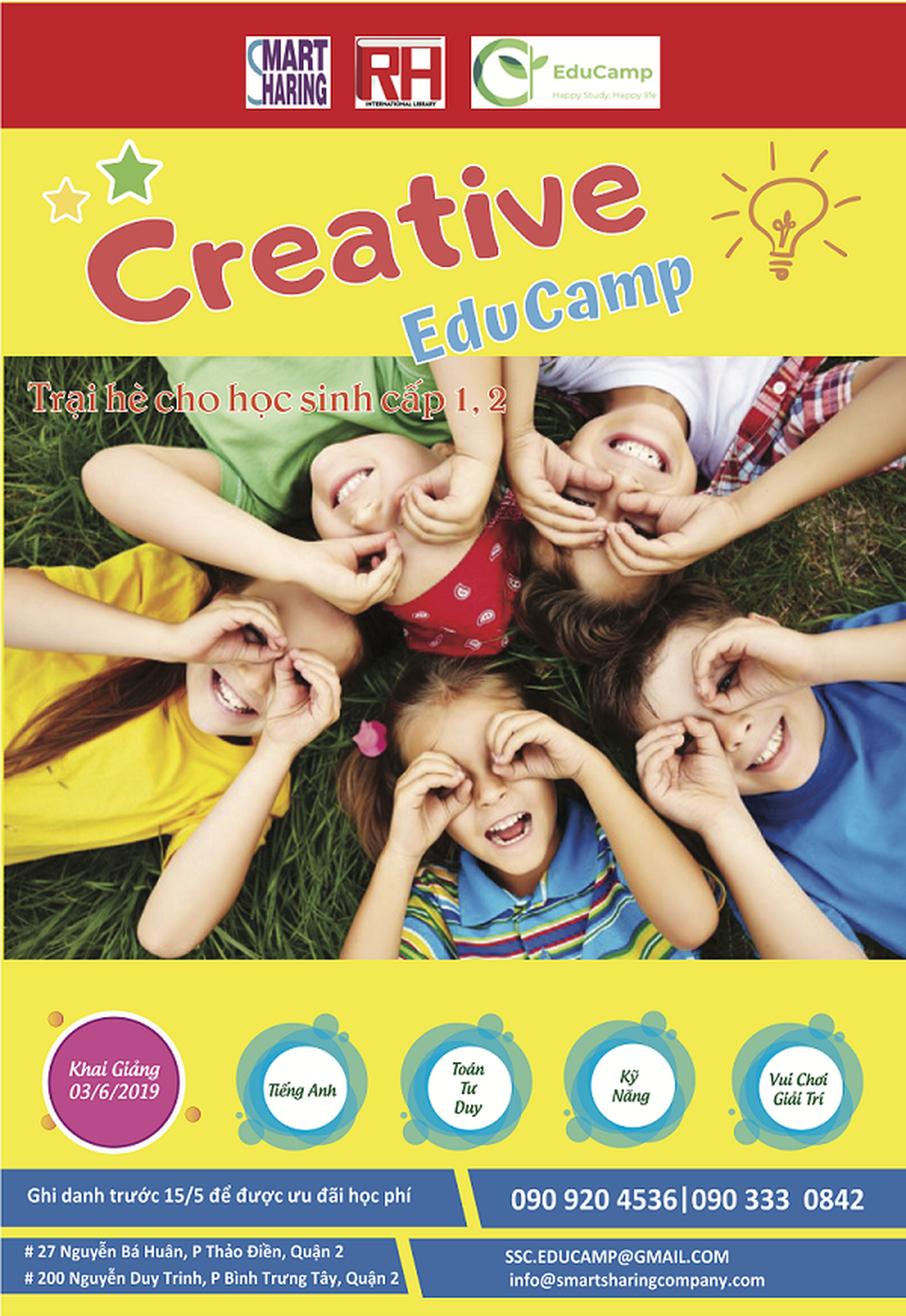 Hè về cho con thêm khôn lớn với trại hè sáng tạo Creative Educamp - 1 Hè về cho con thêm khôn lớn với trại hè sáng tạo Creative Educamp - 1