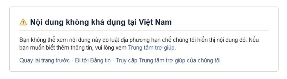 Facebook chỉ chặn chứ không khóa tài khoản bà Phạm Thị Yến? - 1 Facebook chỉ chặn chứ không khóa tài khoản bà Phạm Thị Yến? - 1