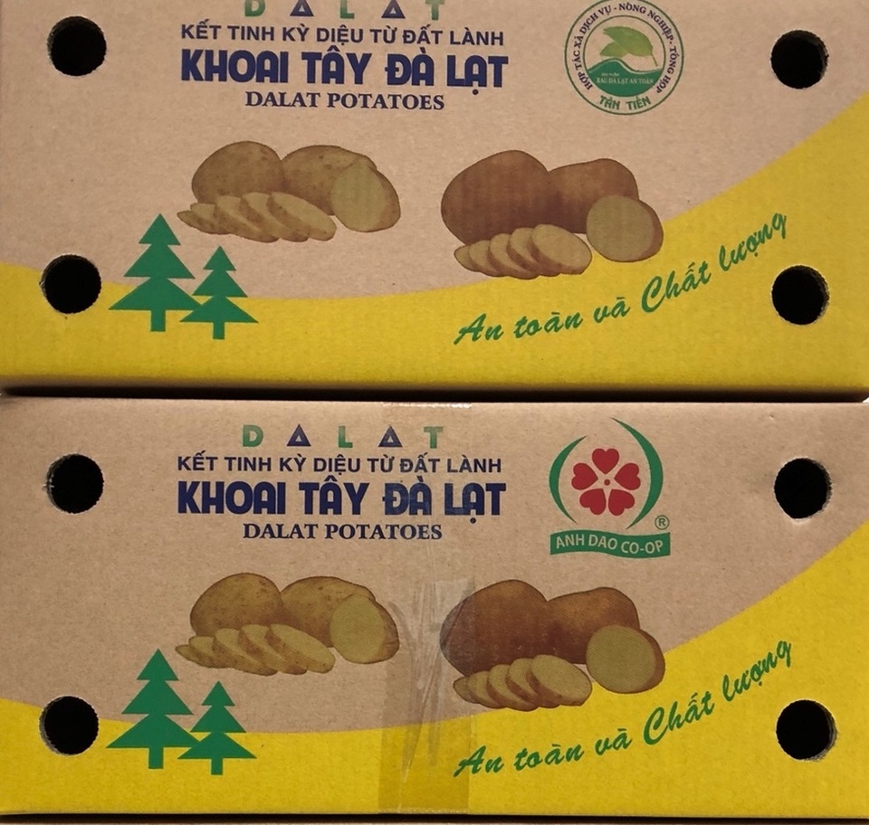 Dán tem cho khoai tây Đà Lạt để tránh hàng Trung Quốc nhập nhèm - 1 Dán tem cho khoai tây Đà Lạt để tránh hàng Trung Quốc nhập nhèm - 1