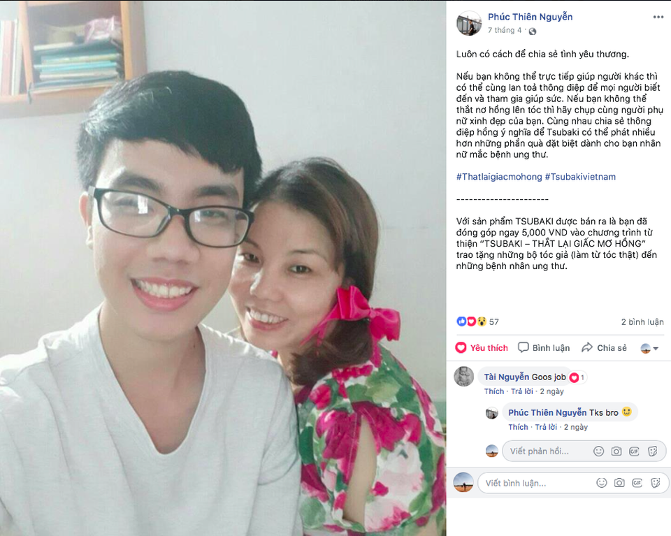 Cộng đồng mạng đồng lòng “thắt nơ hồng trên tóc” vì các nữ bệnh nhân ung thư - 2 Cộng đồng mạng đồng lòng “thắt nơ hồng trên tóc” vì các nữ bệnh nhân ung thư - 2
