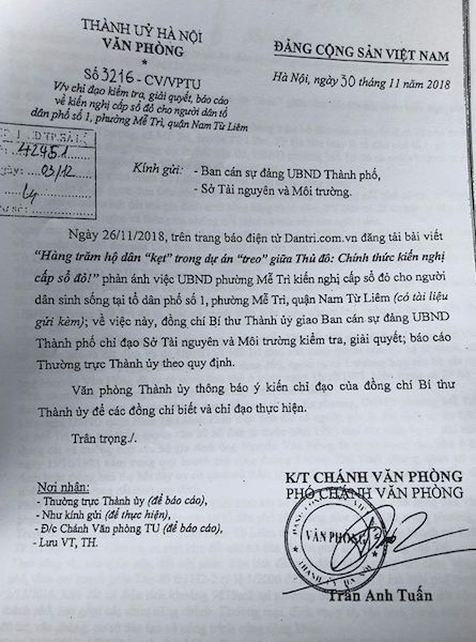 Người dân đợi tín hiệu từ Sở Quy hoạch kiến trúc sau chỉ đạo của Bí thư thành uỷ Hà Nội! - 1 Người dân đợi tín hiệu từ Sở Quy hoạch kiến trúc sau chỉ đạo của Bí thư thành uỷ Hà Nội! - 1
