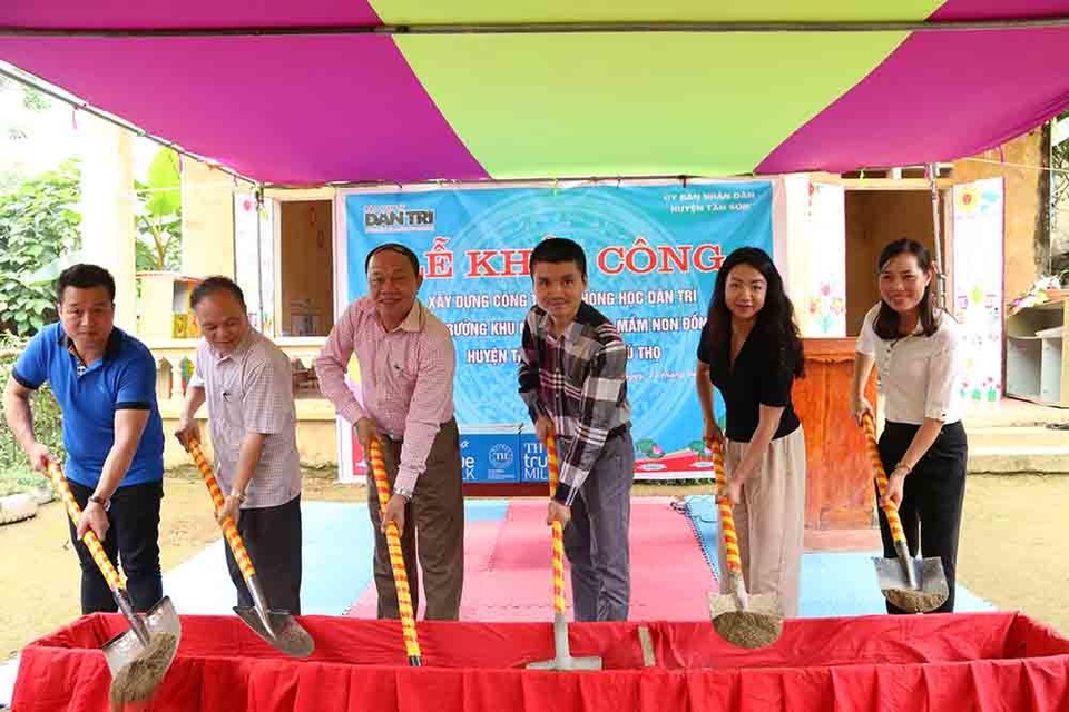Khởi công xây dựng phòng học Dân trí thứ 24 tại điểm trường Khu Măng, Phú Thọ - 1