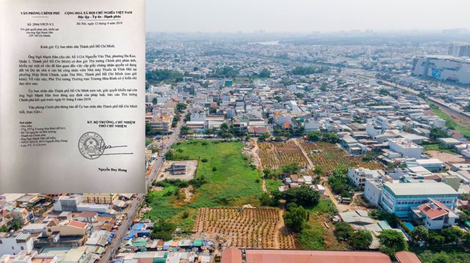 TP.HCM: Phó Thủ tướng chỉ đạo giải quyết vụ mua đất 27 năm vẫn chưa được cấp sỏ đỏ! - 1