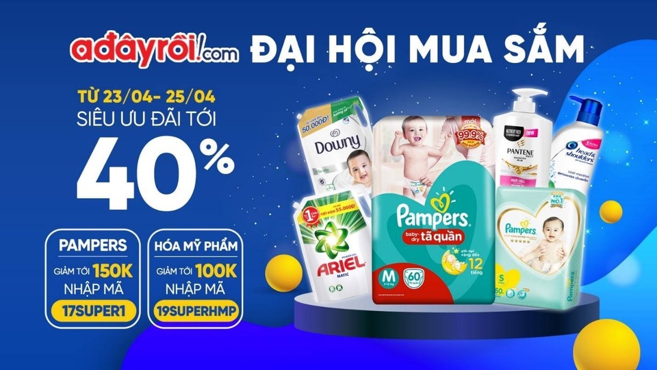 Đại hội mua sắm PG siêu “hot”, ưu đãi tới 40% trên Adayroi - 1