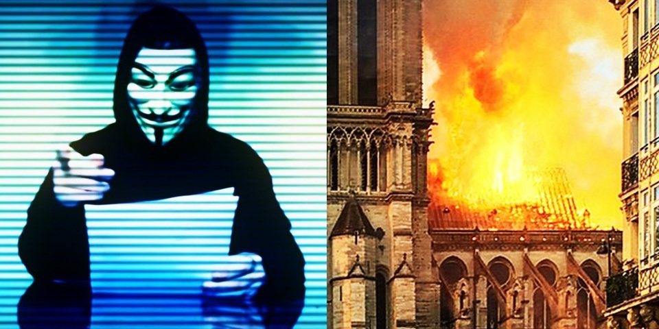 Nhóm hacker khét tiếng bất ngờ đưa ra tuyên bố tranh cãi về vụ cháy nhà thờ Đức Bà - 2 Nhóm hacker khét tiếng bất ngờ đưa ra tuyên bố tranh cãi về vụ cháy nhà thờ Đức Bà - 2