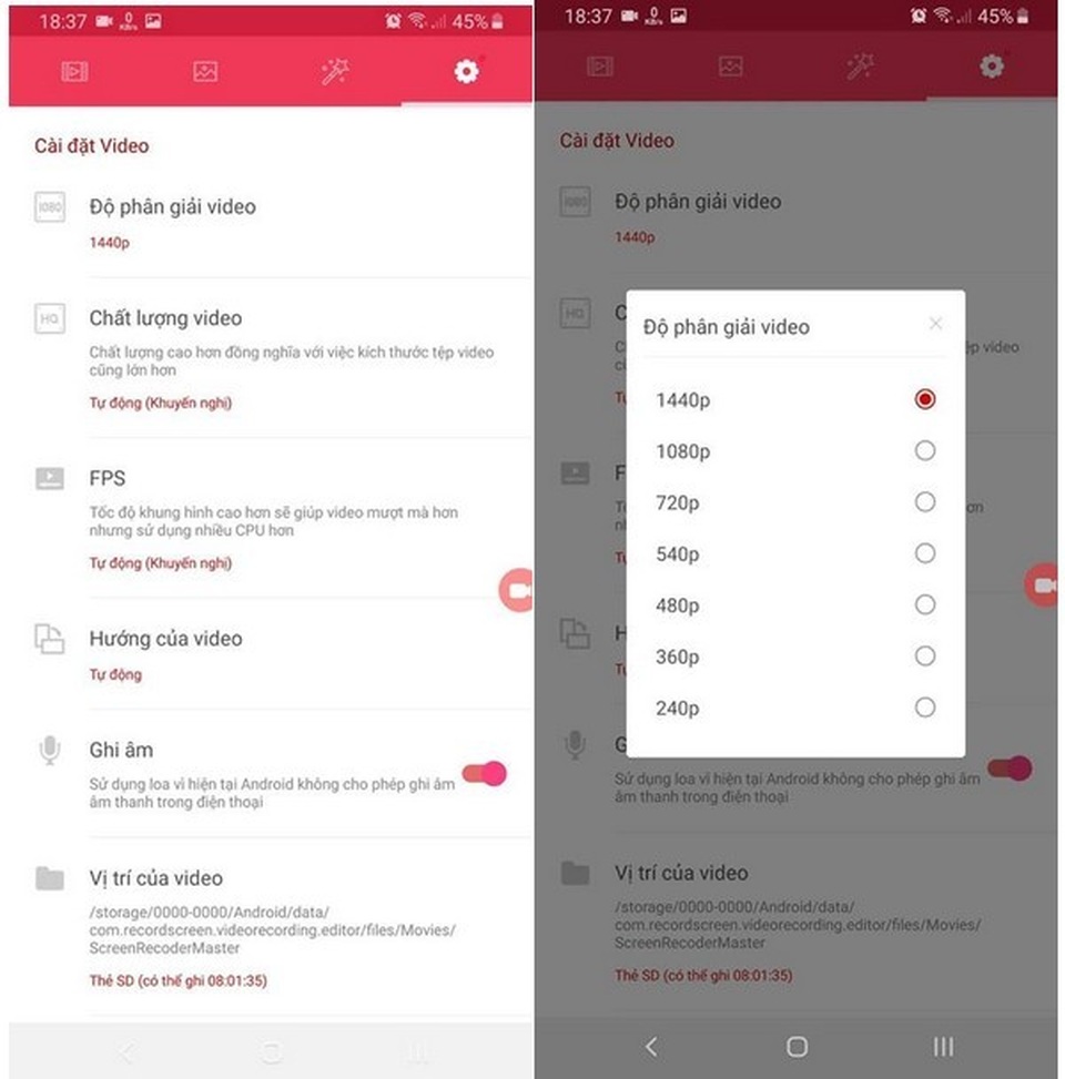 Ứng dụng miễn phí giúp dễ dàng ghi lại các hoạt động trên màn hình smartphone - 8 Ứng dụng miễn phí giúp dễ dàng ghi lại các hoạt động trên màn hình smartphone - 8