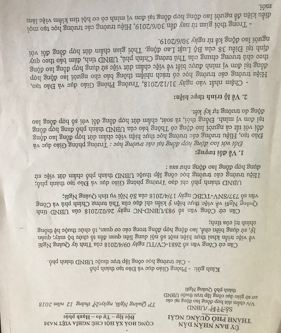 Quảng Ngãi: Vướng quy định, hàng trăm giáo viên không được thanh toán lương - 1 Quảng Ngãi: Vướng quy định, hàng trăm giáo viên không được thanh toán lương - 1