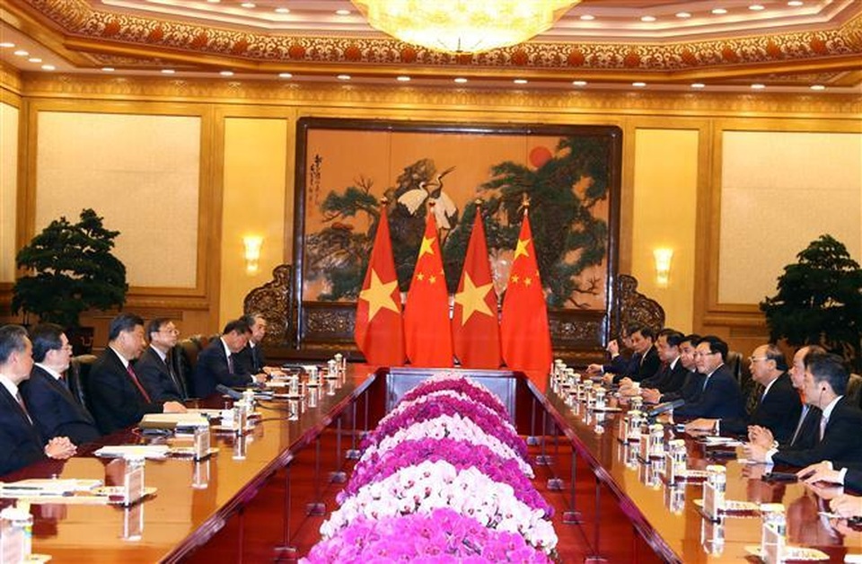 Thủ tướng Nguyễn Xuân Phúc hội kiến Tổng Bí thư, Chủ tịch Trung Quốc Tập Cận Bình - 2 Thủ tướng Nguyễn Xuân Phúc hội kiến Tổng Bí thư, Chủ tịch Trung Quốc Tập Cận Bình - 2