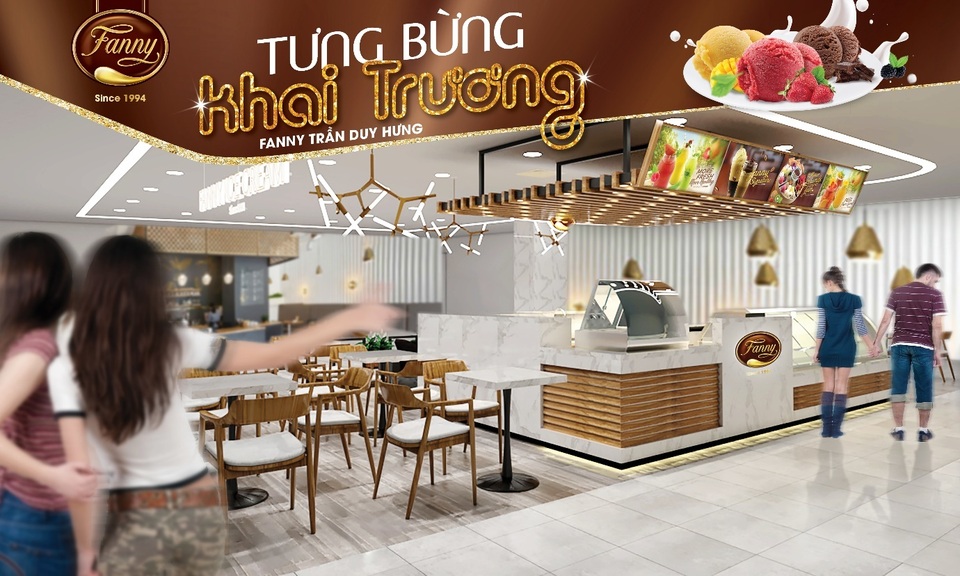 Khai trương cửa hàng kem Pháp Fanny Vincom Trần Duy Hưng - 1 Khai trương cửa hàng kem Pháp Fanny Vincom Trần Duy Hưng - 1