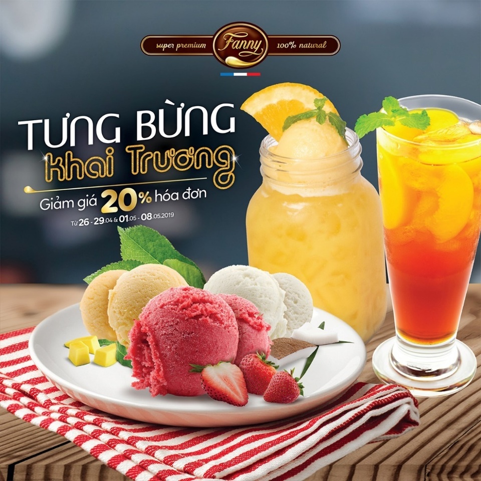 Khai trương cửa hàng kem Pháp Fanny Vincom Trần Duy Hưng - 4 Khai trương cửa hàng kem Pháp Fanny Vincom Trần Duy Hưng - 4