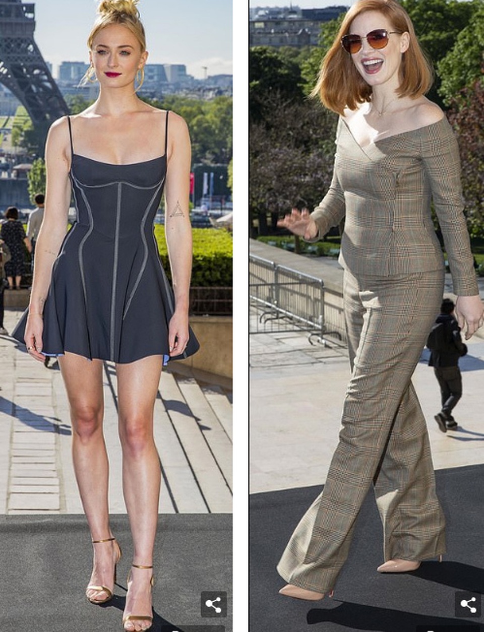 Jessica Chastain đọ dáng Sophie Turner - 4 Jessica Chastain đọ dáng Sophie Turner - 4
