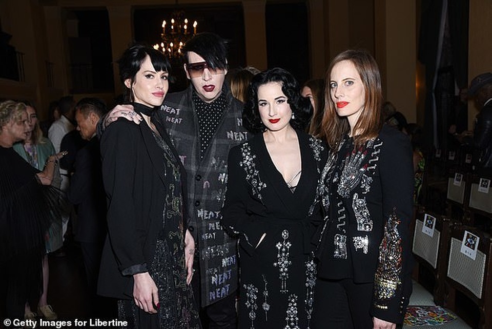 Vũ nữ thoát y Dita Von Teese  tái ngộ chồng cũ Marilyn Manson - 3