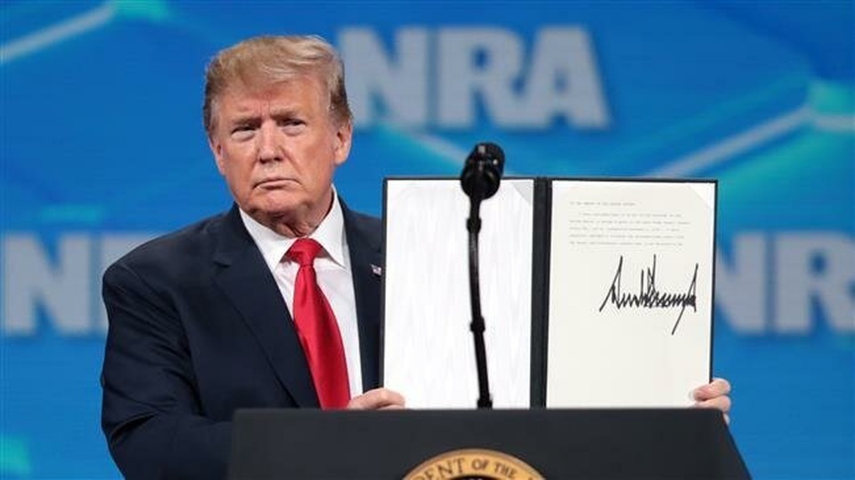 Ông Trump tuyên bố rút Mỹ khỏi Hiệp ước buôn bán vũ khí quốc tế - 1 Ông Trump tuyên bố rút Mỹ khỏi Hiệp ước buôn bán vũ khí quốc tế - 1