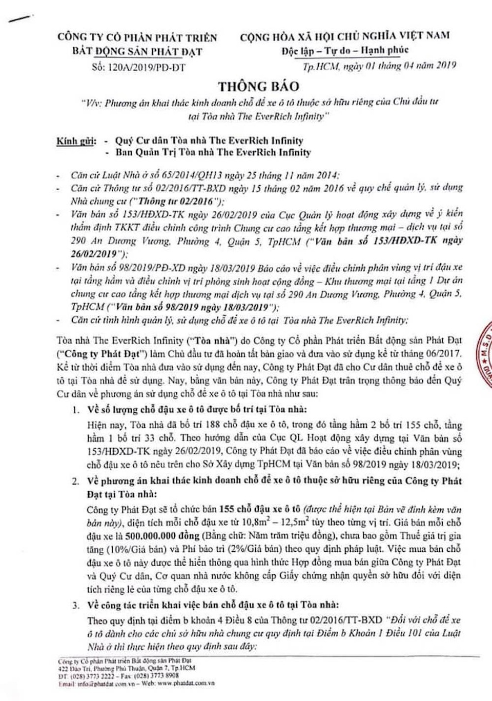 Chung cư chuẩn 5 sao The EverRich Infinity: 500 triệu đồng/chỗ giữ ô tô - 1 Chung cư chuẩn 5 sao The EverRich Infinity: 500 triệu đồng/chỗ giữ ô tô - 1