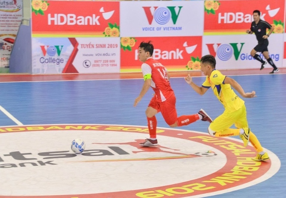 Cách biệt được thu ngắn ở ngôi đầu giải futsal vô địch quốc gia 2019 - 1 Cách biệt được thu ngắn ở ngôi đầu giải futsal vô địch quốc gia 2019 - 1