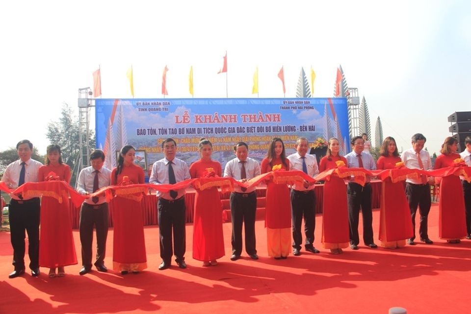 Khánh thành công trình tôn tạo bờ Nam di tích Quốc gia Hiền Lương - Bến Hải - 1 Khánh thành công trình tôn tạo bờ Nam di tích Quốc gia Hiền Lương - Bến Hải - 1