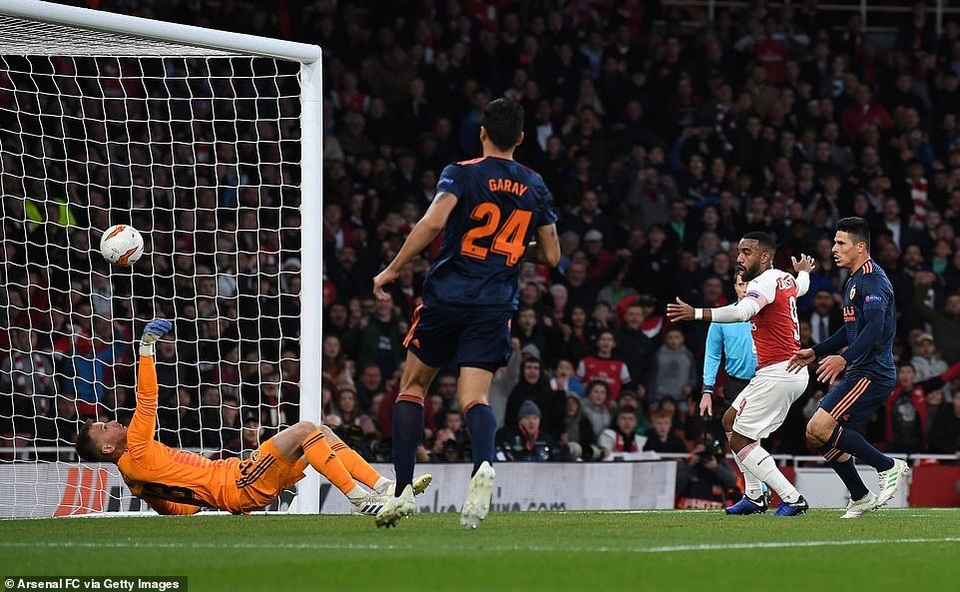 Arsenal 3-1 Valencia: Cú đúp của Lacazette - 3 Arsenal 3-1 Valencia: Cú đúp của Lacazette - 3