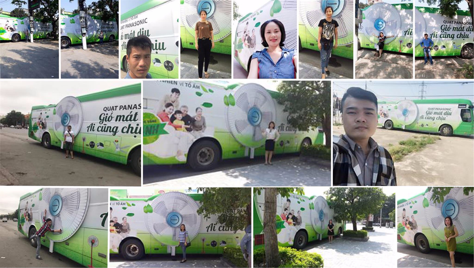 Người dân dọc miền đất nước check in cùng chiếc xe buýt Panasonic Người dân dọc miền đất nước check in cùng chiếc xe buýt Panasonic
