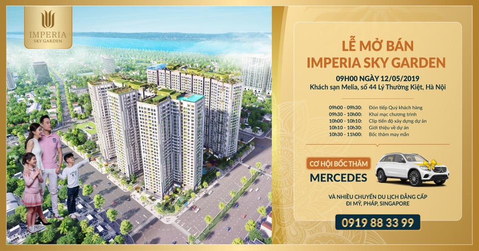 Dự án Imperia Sky Garden “gây sốc” với chương trình mua nhà tặng Mercedes sang trọng - 1 Dự án Imperia Sky Garden “gây sốc” với chương trình mua nhà tặng Mercedes sang trọng - 1