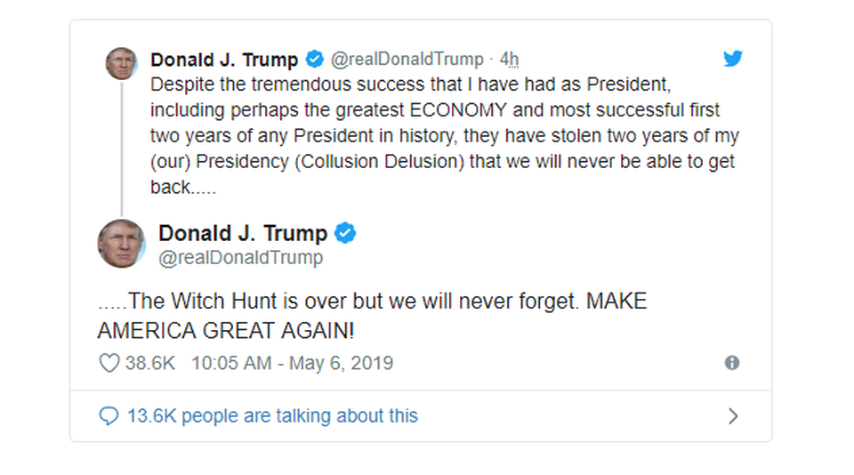 Ông Trump phàn nàn bị lấy mất 2 năm nhiệm kỳ - 2 Ông Trump phàn nàn bị lấy mất 2 năm nhiệm kỳ - 2