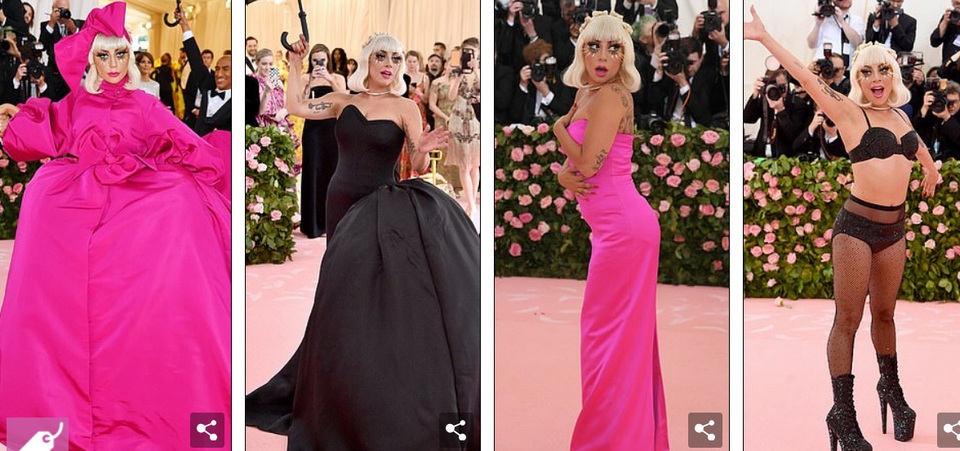 Loạt trang phục nổi bật của Lady Gaga tại Met gala 2019 - 1