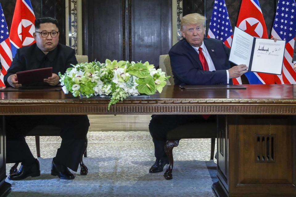 Mỹ, Triều Tiên tạm ngừng một phần thỏa thuận đạt được tại thượng đỉnh đầu tiên - 1 Mỹ, Triều Tiên tạm ngừng một phần thỏa thuận đạt được tại thượng đỉnh đầu tiên - 1