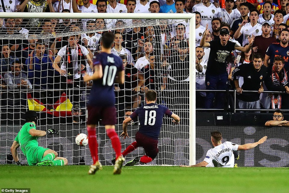 Valencia 2-4 Arsenal: Cú hattrick của Aubameyang - 1 Valencia 2-4 Arsenal: Cú hattrick của Aubameyang - 1