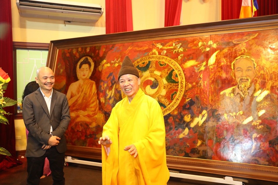 Công bố bức tranh “Đạo pháp và dân tộc” - 1 Công bố bức tranh “Đạo pháp và dân tộc” - 1