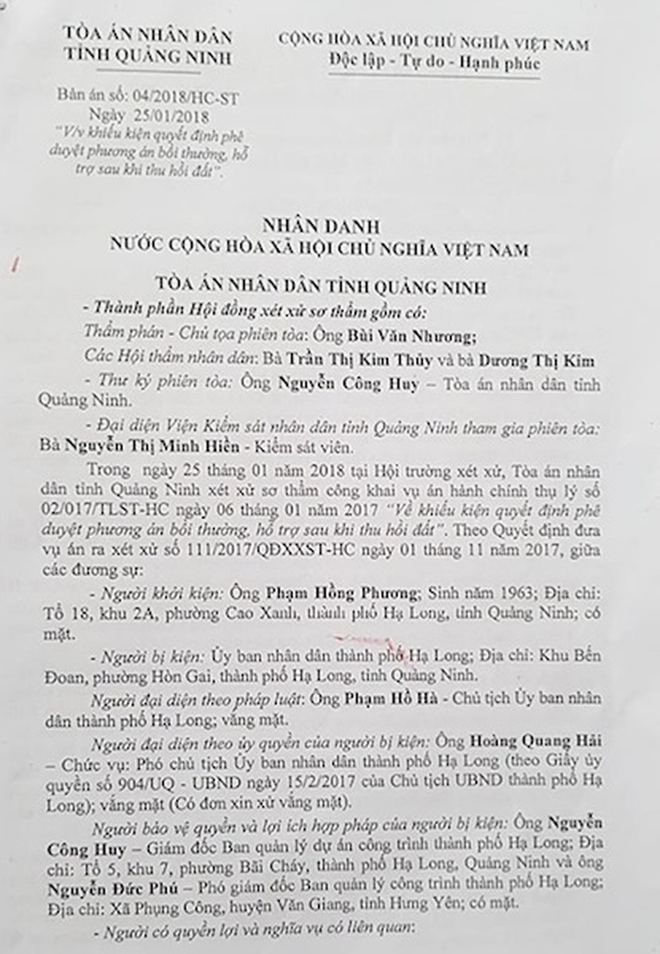 Chính quyền thua bẽ bàng trong vụ thu hồi “trắng” gần 3000m2 đất của dân như thế nào? - 3 Chính quyền thua bẽ bàng trong vụ thu hồi “trắng” gần 3000m2 đất của dân như thế nào? - 3