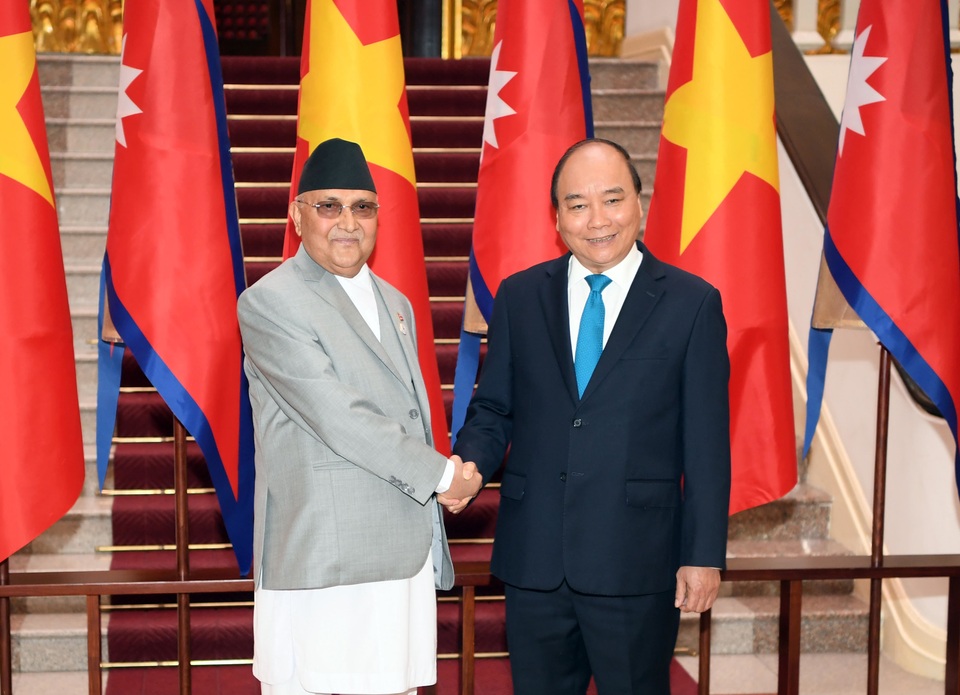 Thủ tướng Nguyễn Xuân Phúc đón người đồng cấp Nepal thăm chính thức Việt Nam - 3 Thủ tướng Nguyễn Xuân Phúc đón người đồng cấp Nepal thăm chính thức Việt Nam - 3