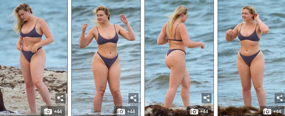 Iskra Lawrence khoe dáng nảy nở bên bạn trai - 3