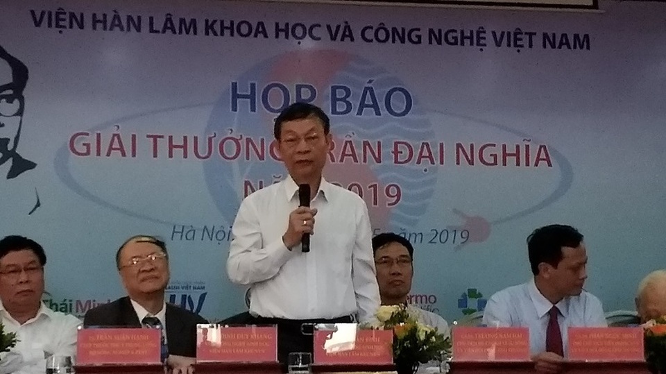 10 nhà khoa học được trao tặng Giải thưởng Trần Đại Nghĩa - 1 10 nhà khoa học được trao tặng Giải thưởng Trần Đại Nghĩa - 1