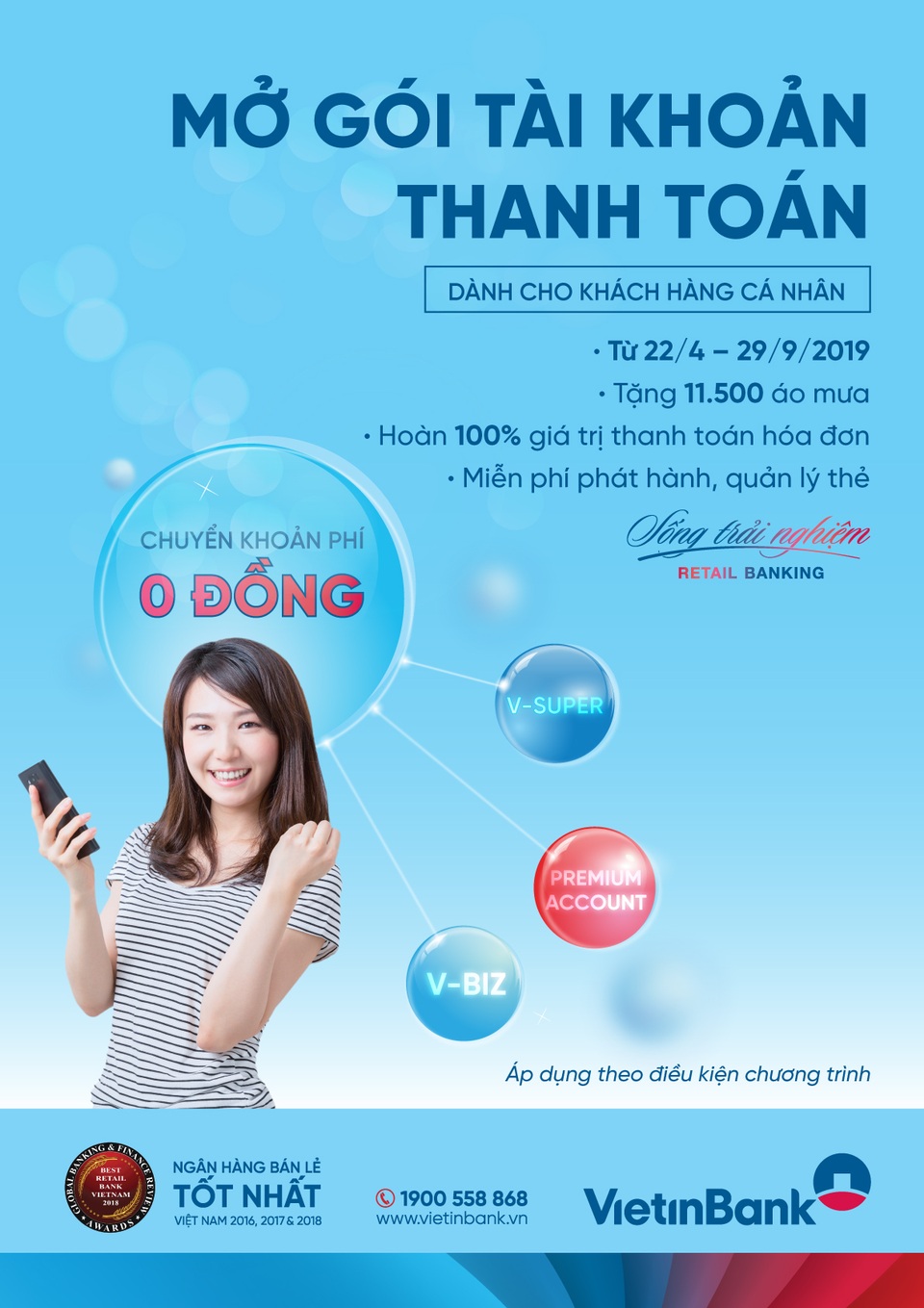 Tận hưởng ưu đãi ngập tràn với Gói tài khoản thanh toán VietinBank - 1 Tận hưởng ưu đãi ngập tràn với Gói tài khoản thanh toán VietinBank - 1