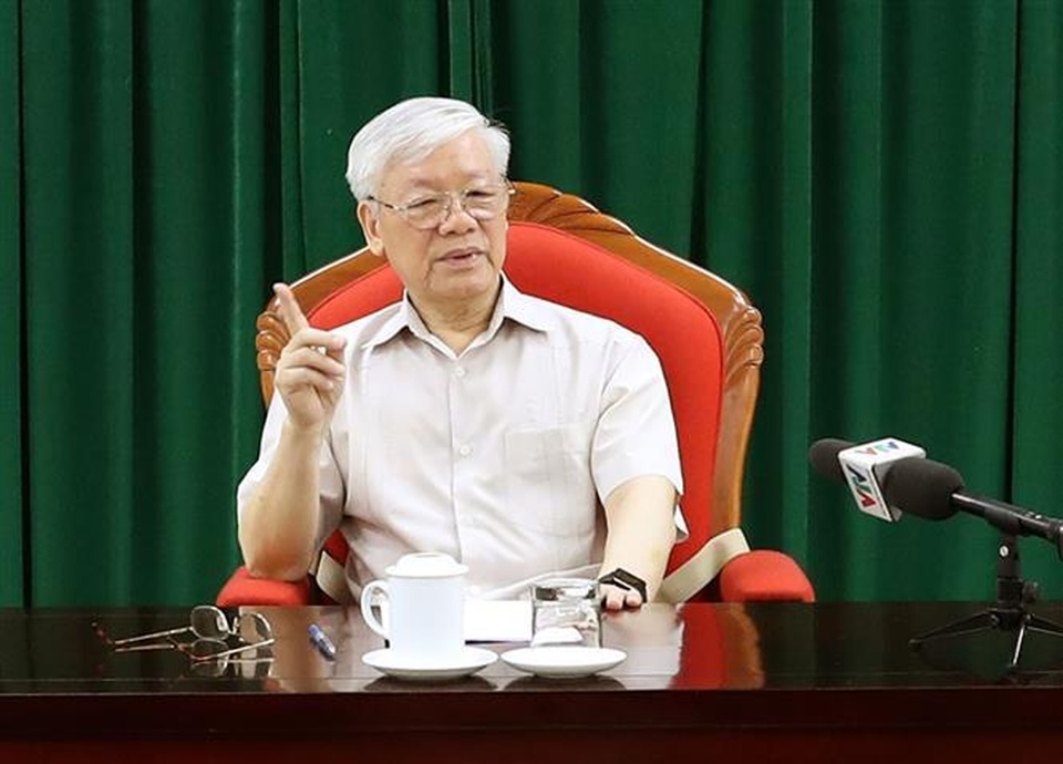 Tổng Bí thư, Chủ tịch nước Nguyễn Phú Trọng chủ trì họp lãnh đạo chủ chốt - 3 Tổng Bí thư, Chủ tịch nước Nguyễn Phú Trọng chủ trì họp lãnh đạo chủ chốt - 3