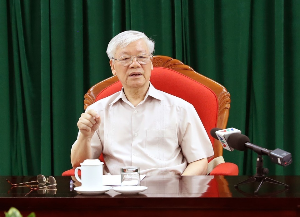 Tổng Bí thư, Chủ tịch nước Nguyễn Phú Trọng chủ trì họp lãnh đạo chủ chốt - 1 Tổng Bí thư, Chủ tịch nước Nguyễn Phú Trọng chủ trì họp lãnh đạo chủ chốt - 1