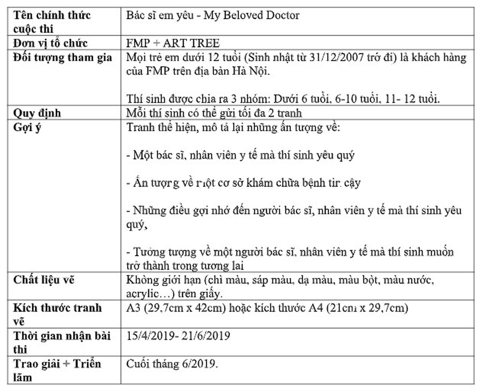 Rộn ràng cuộc thi vẽ tranh mừng Quốc tế thiếu nhi 1/6 “Bác sĩ em yêu” - 2 Rộn ràng cuộc thi vẽ tranh mừng Quốc tế thiếu nhi 1/6 “Bác sĩ em yêu” - 2
