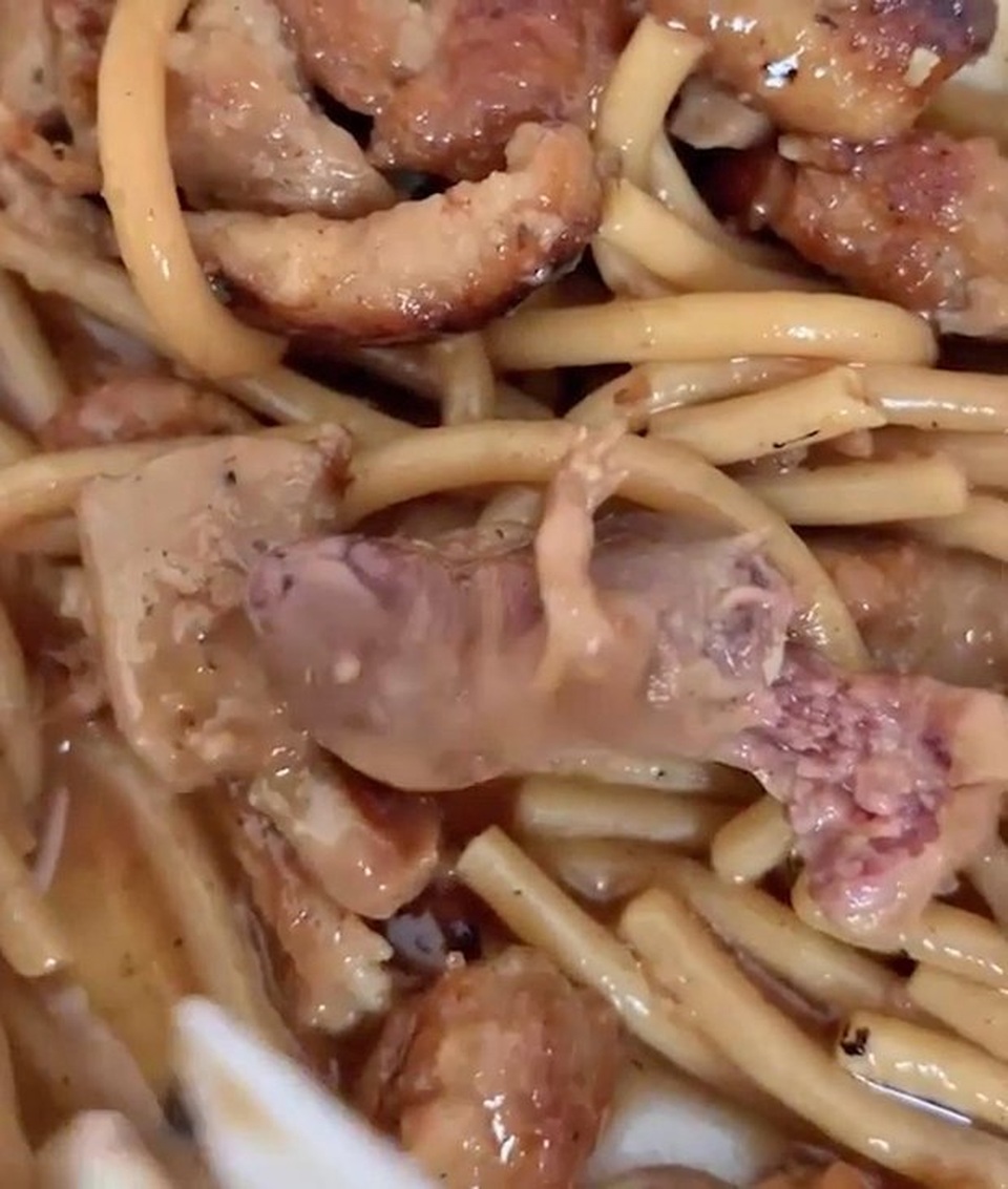 Rùng mình với bào thai chuột tìm thấy trong món mì Nhật mua về nhà - 2