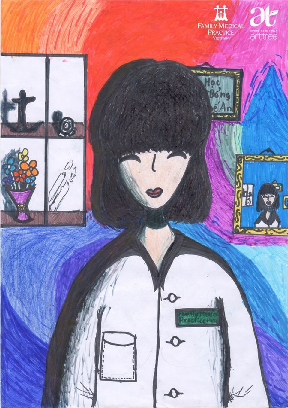 Rộn ràng cuộc thi vẽ tranh mừng Quốc tế thiếu nhi 1/6 “Bác sĩ em yêu” - 1 Rộn ràng cuộc thi vẽ tranh mừng Quốc tế thiếu nhi 1/6 “Bác sĩ em yêu” - 1