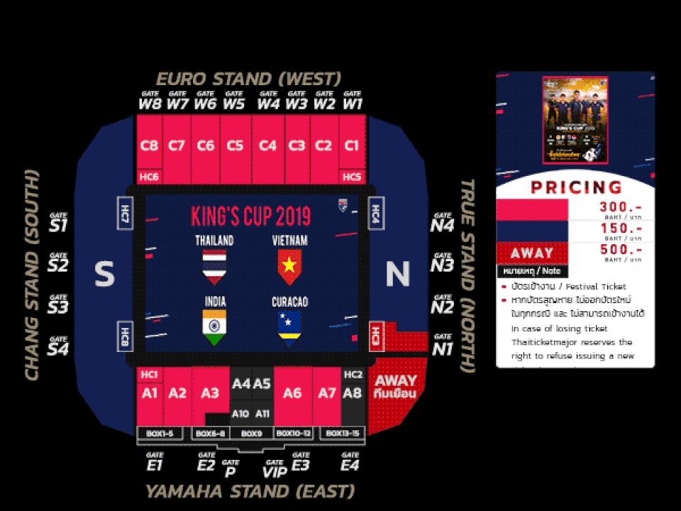 Giá vé CĐV Việt Nam xem King’s Cup đắt gấp đôi người Thái - 1