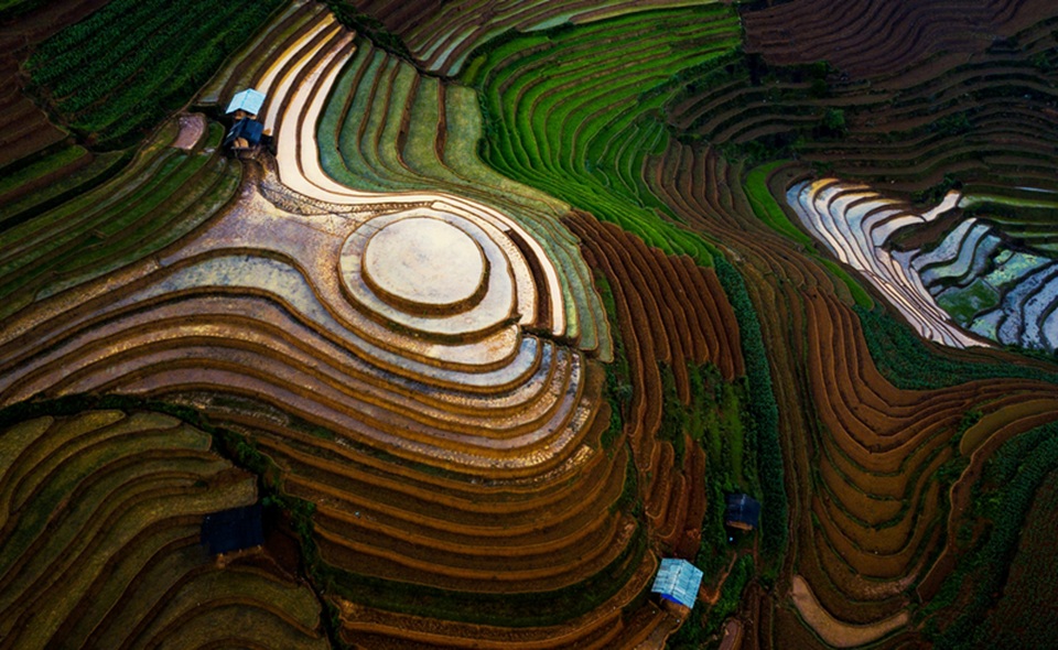 Ruộng bậc thang Mù Cang Chải mùa nước đổ qua góc máy của nghệ sỹ trẻ - 3