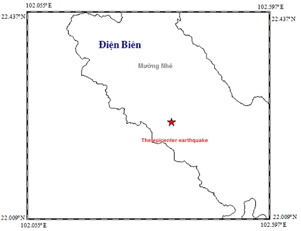 Động đất 3,2 độ richter tại Điện Biên - 1 Động đất 3,2 độ richter tại Điện Biên - 1