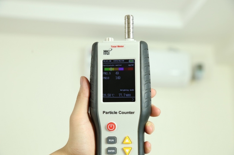 Điều hoà tự đo mức độ ô nhiễm và lọc sạch không khí ô nhiễm trong phòng - 2 Điều hoà tự đo mức độ ô nhiễm và lọc sạch không khí ô nhiễm trong phòng - 2