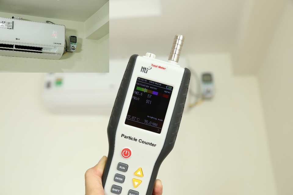 Điều hoà tự đo mức độ ô nhiễm và lọc sạch không khí ô nhiễm trong phòng - 4 Điều hoà tự đo mức độ ô nhiễm và lọc sạch không khí ô nhiễm trong phòng - 4