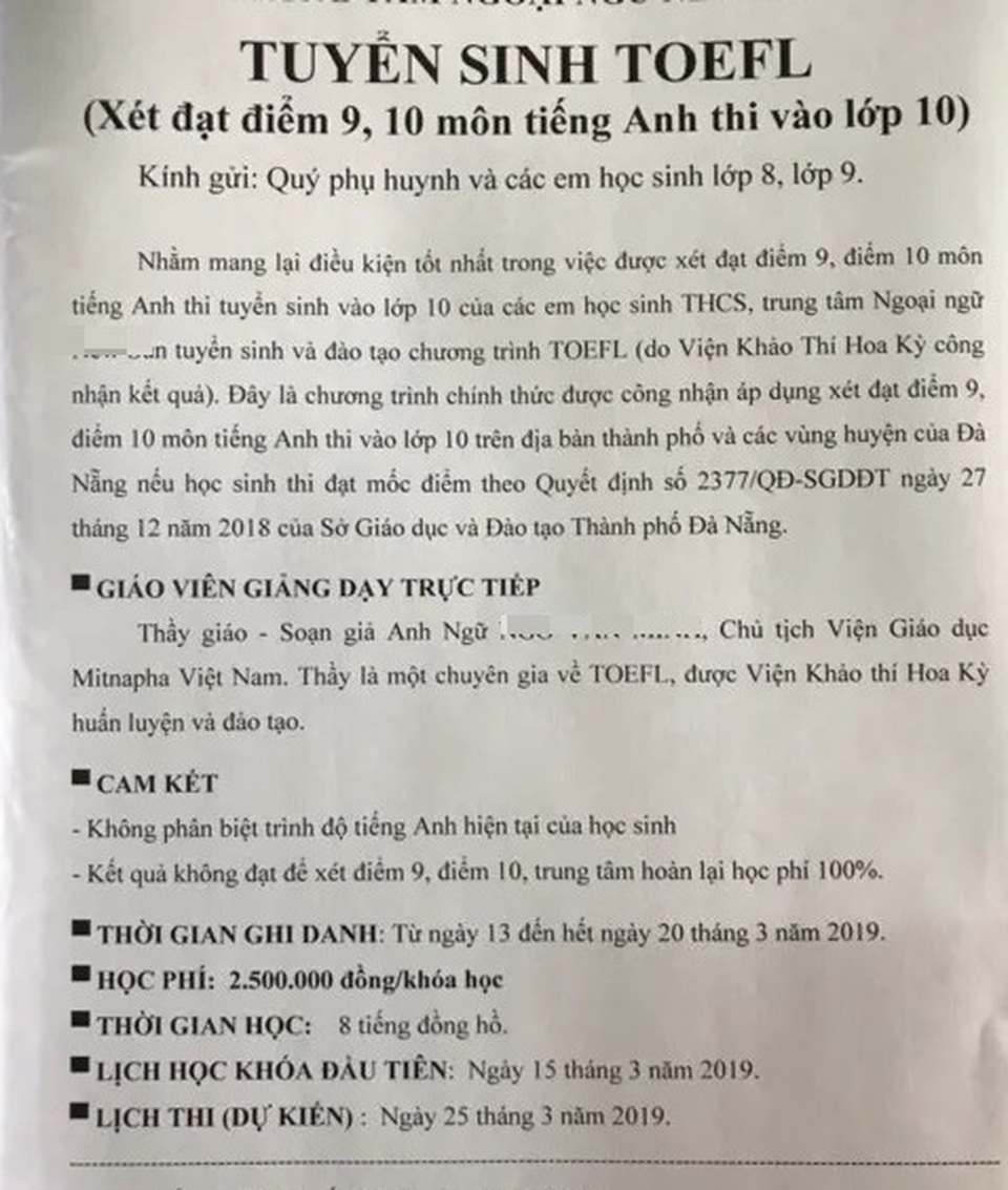 Nhiều học sinh Đà Nẵng yếu môn tiếng Anh đỗ chứng chỉ quốc tế: Ôn thi cùng một địa chỉ - 3 Nhiều học sinh Đà Nẵng yếu môn tiếng Anh đỗ chứng chỉ quốc tế: Ôn thi cùng một địa chỉ - 3