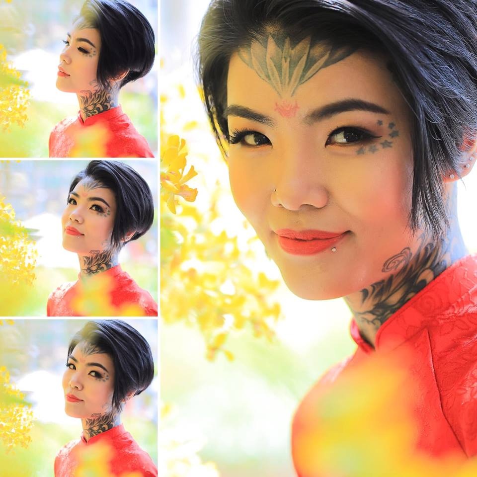 Nữ thợ xăm gốc Hưng Yên nhận vô số lời xì xào thô tục vì dính mực toàn thân - 3 Nữ thợ xăm gốc Hưng Yên nhận vô số lời xì xào thô tục vì dính mực toàn thân - 3