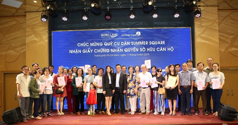 Gotec Land trao Giấy chứng nhận quyền sở hữu căn hộ cho cư dân Summer Square đợt 2 - 3 Gotec Land trao Giấy chứng nhận quyền sở hữu căn hộ cho cư dân Summer Square đợt 2 - 3