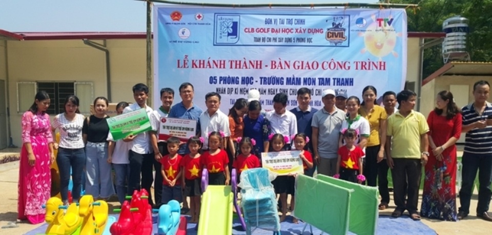 Thêm một điểm trường “Vì trẻ em vùng cao” tại huyện miền núi Quan Sơn - 2 Thêm một điểm trường “Vì trẻ em vùng cao” tại huyện miền núi Quan Sơn - 2